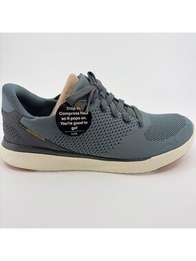 Kizik Lima Mens Size 10EE Blue Athletic Running Hands Free Knit Shoes Sneakers